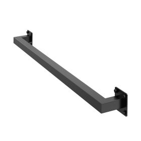 VEVOR Wall Mounted Stair Handrail, 3ft Black Iron Staircase Handrail Indoor, 250lbs Load Capacity, Industrial Railing Hand Rail for Steps